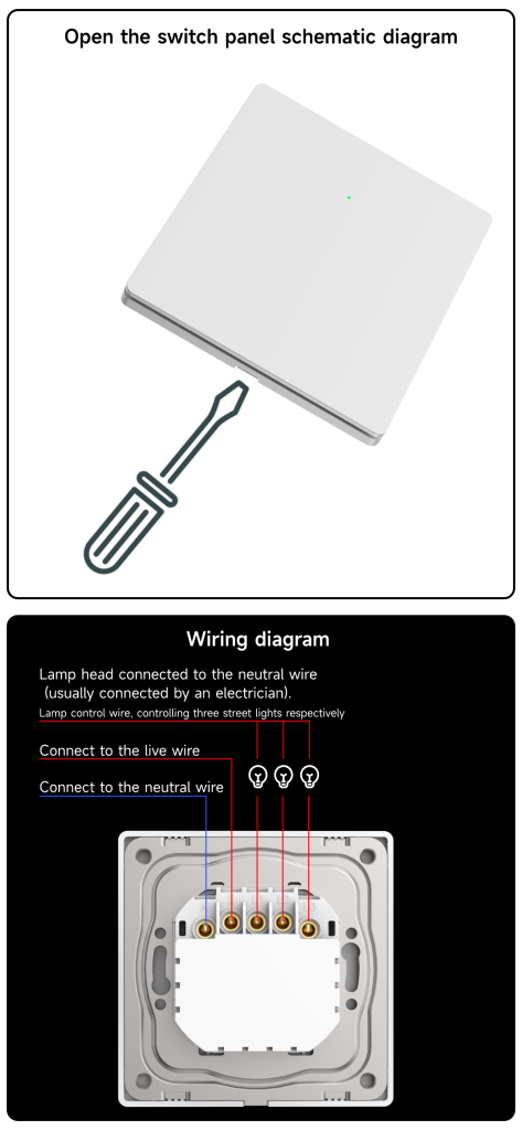 Letianpai Smart Switch Wiring Schematic EN